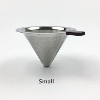 Reusable Coffee Filter Stainless Steel Holder Metal Mesh Funnel Baskets Drif Coffee Filters Dripper v60 Drip Coffee Filter Cup