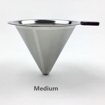Reusable Coffee Filter Stainless Steel Holder Metal Mesh Funnel Baskets Drif Coffee Filters Dripper v60 Drip Coffee Filter Cup