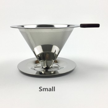 Reusable Coffee Filter Stainless Steel Holder Metal Mesh Funnel Baskets Drif Coffee Filters Dripper v60 Drip Coffee Filter Cup