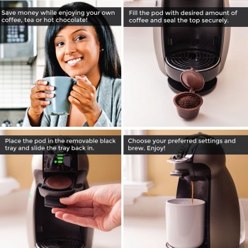 Professional Refillable Coffee Filter Sweet Taste Reusable Coffee Capsule Refillable Compatible Gusto Coffee Baskets Capsules