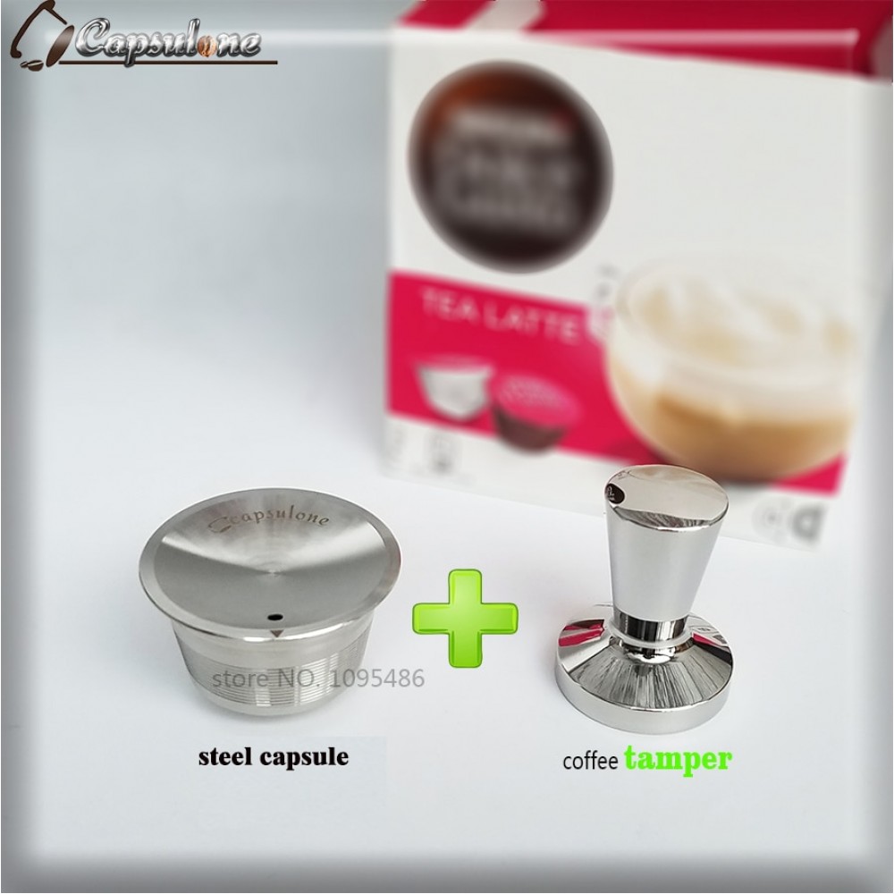 Capsulone/STAINLESS STEEL Metal dolce gusto Machine Compatible Refillable Reusable/gift Nescafe Dolce Gusto coffee cafe capsule