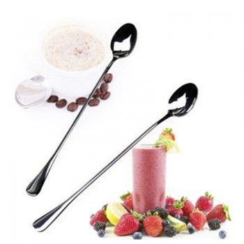 2PCS Super Long Handled Stainless Steel Iced Cream Tea Spoons Spoon Coffee Spoons cozinha criativa Coffee Accessories
