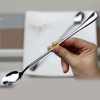 2PCS Super Long Handled Stainless Steel Iced Cream Tea Spoons Spoon Coffee Spoons cozinha criativa Coffee Accessories