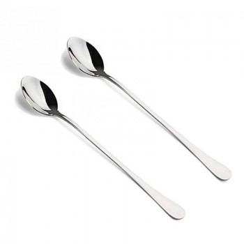 2PCS Super Long Handled Stainless Steel Iced Cream Tea Spoons Spoon Coffee Spoons cozinha criativa Coffee Accessories
