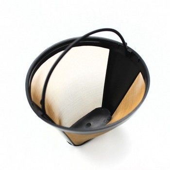 Handmade Reusable Coffee Maker Accessories 1 pcs Stainless Steel  Kitchenware Cone-Style Kitchen Gadgets Coffee Filter