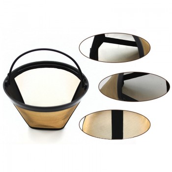Handmade Reusable Coffee Maker Accessories 1 pcs Stainless Steel  Kitchenware Cone-Style Kitchen Gadgets Coffee Filter