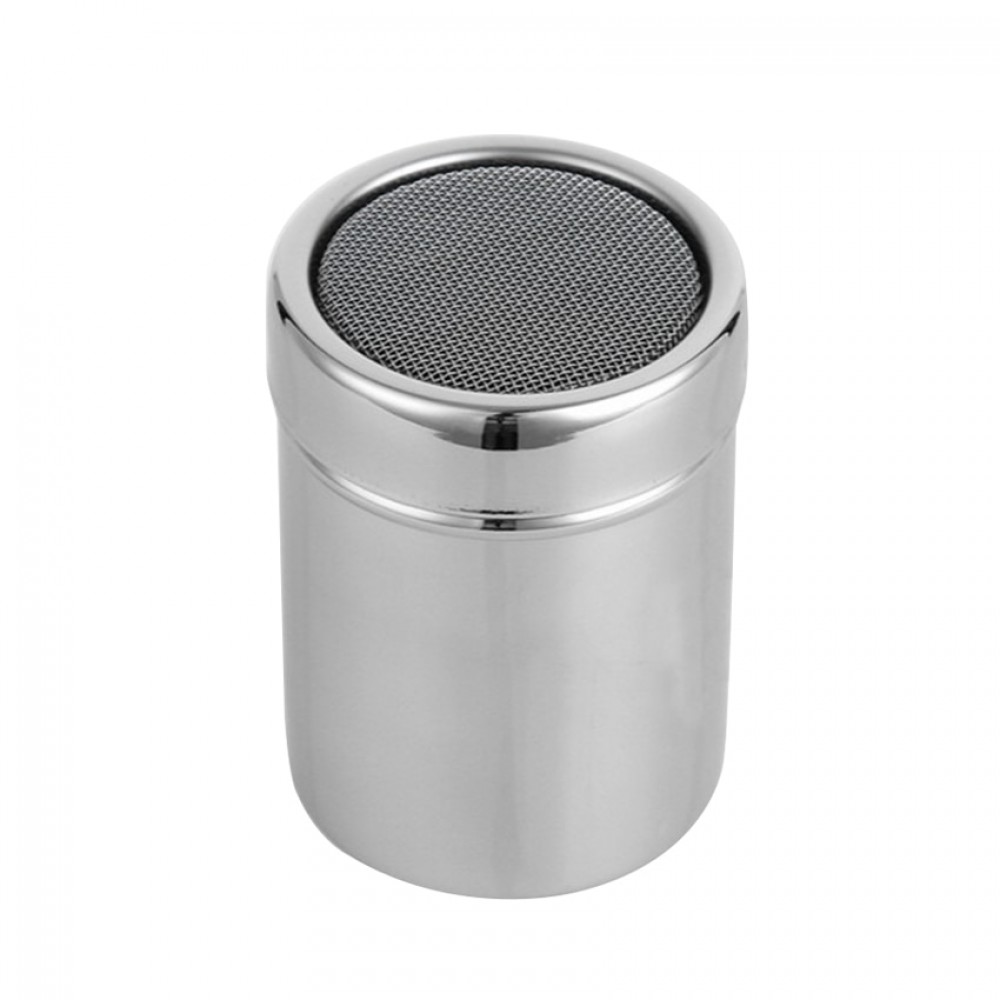 HOT Stainless Steel Chocolate Shaker Cocoa Flour Icing Sugar Powder Coffee Sifter Lid Shaker Cooking Tools Coffee Accessories