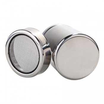 HOT Stainless Steel Chocolate Shaker Cocoa Flour Icing Sugar Powder Coffee Sifter Lid Shaker Cooking Tools Coffee Accessories