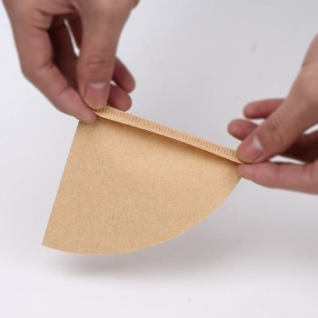 100 Pieces Wooden Hand V60 Drip Paper Coffee Filter 102 coffee strainer Bag Espresso Tea Infuser Accessories