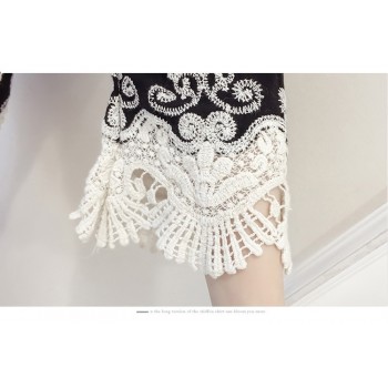 2018 fashion summer tops lace blouse women shirt plus size sexy hollow lace shirt flare sleeve womens clothing blusas 0103 30