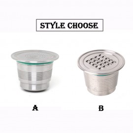 Nespresso Machine Coffee Filter Stainless Steel Metal Reusable Capsule Pos Tamper With Press Refillable Coffee Capsules Filters