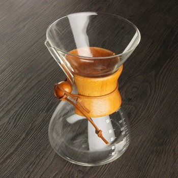 6 Cups Classic Glass Espresso Coffee Maker Chemex Style Pour Over Coffeemaker Coffee Machine