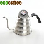 1200ML 304 Stainless Steel V60 Drip Kettle with thermometer Home use tea pot  Barista Coffee Tool 2018 New In stocked DIY