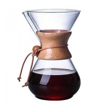 1PC 1000ml Coffee Pots Heat Resistant Glass Coffee Pot Brewer 3Cups Counted Chemex Hot Brewer Coffee Pot Barista Percolator