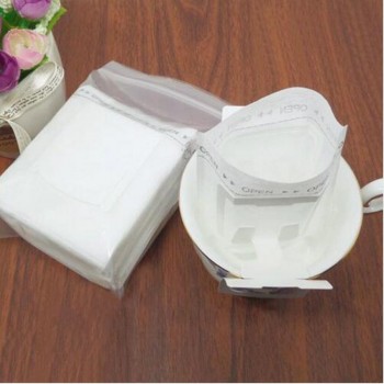 50Pcs/Pack Drip Coffee Filter Bag Portable Hanging Ear Style Coffee Filters Paper Home Office Travel Brew Coffee Bolsas de te