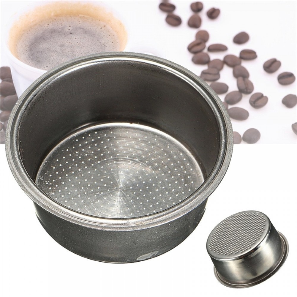 High Quality Coffee Tea Filter Basket Silver Stainless Steel Coffee Machine 2 Cup 51mm Non Pressurized Filter Basket