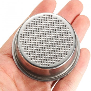 High Quality Coffee Tea Filter Basket Silver Stainless Steel Coffee Machine 2 Cup 51mm Non Pressurized Filter Basket