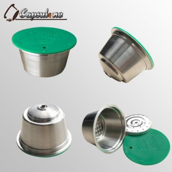 Capsulone/STAINLESS STEEL Metal capsule Compatible with dolce gusto coffee Machine Refillable Reusable capsule