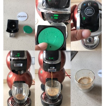 Capsulone/STAINLESS STEEL Metal capsule Compatible with dolce gusto coffee Machine Refillable Reusable capsule