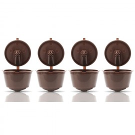 4pcs New Type Refillable Dolce Gusto Coffee Capsules Nescafe Reusable Capsule Refill Dolce Gusto Capsules Coffee Filter