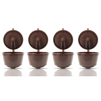 4pcs New Type Refillable Dolce Gusto Coffee Capsules Nescafe Reusable Capsule Refill Dolce Gusto Capsules Coffee Filter