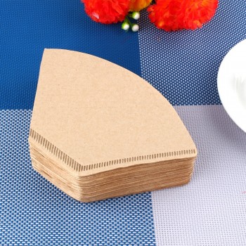 100pcs/Set Coffee Filters Serving Paper for Coffee Machine Filter Paper Unbleached Coffee Cones Cups Cake Cup Coffee Paper Bowl