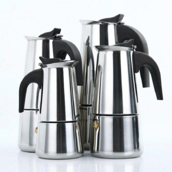 100/200/300/450ML Stainless Steel Percolator Tool Mocha Cafetiere Stove Top Mocha Coffee Pot Moka Italian Coffee Maker