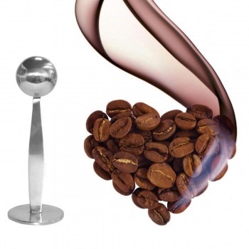 Espresso Stand Coffee Measure Tamper Spoon Stainless Steel Coffee amp; Tea Tools Measuring Tamping Scoop 1 Pieces Silver