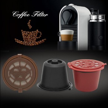 1/3pcs Refillable Reusable Coffee Capsule Filter for Nespresso Coffee Machine Coffee Filter Baskets Pod Coffeeware