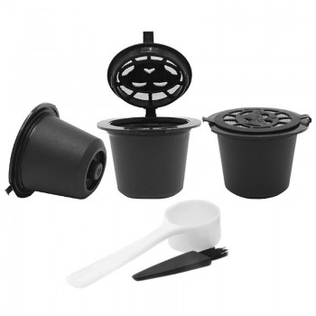 1/3pcs Refillable Reusable Coffee Capsule Filter for Nespresso Coffee Machine Coffee Filter Baskets Pod Coffeeware