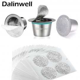 6 Pod 1 Tamper Stainless Steel Refillable Nespresso Coffee Capsule Reusable Nespresso Machine Espresso Coffee Maker Cup Filter