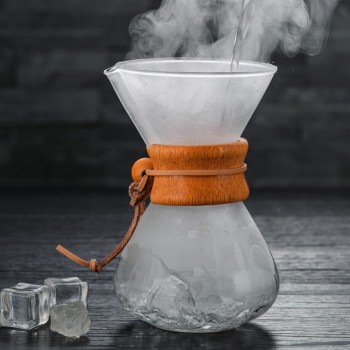 400ml Pour Over Coffee Dripper Manual Coffee Maker Paperless Stainless Steel Filter Glass Carafe Pot Percolators