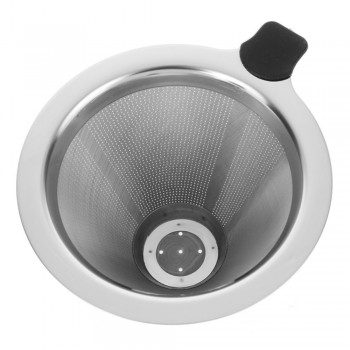 400ml Pour Over Coffee Dripper Manual Coffee Maker Paperless Stainless Steel Filter Glass Carafe Pot Percolators