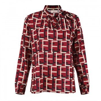 BEFORW Women Elegant Bow Tie Blouse Shirt 2019 Spring Ladies Letter Print Long Sleeve Chiffon Blouses Tops Casual Shirts Blusas