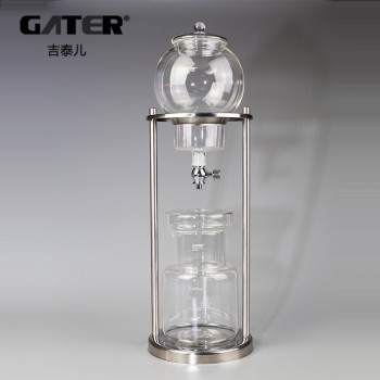 GATER 600ml 1000ml Water Drip Coffee Maker Reusable Glass Filter Tools Espresso Coffee Dripper Pot Ice Cold Brew Coffee Machine