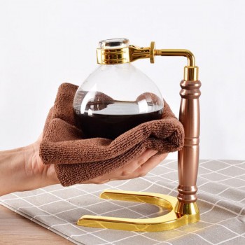 MICCK High Quality 3 Cups Syphon Pots Coffee Kettle pot  Set Filter Syphon Coffee Maker Tea Siphon Heat-Resistant Household Pot