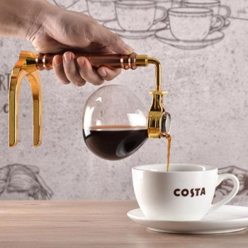 MICCK High Quality 3 Cups Syphon Pots Coffee Kettle pot  Set Filter Syphon Coffee Maker Tea Siphon Heat-Resistant Household Pot