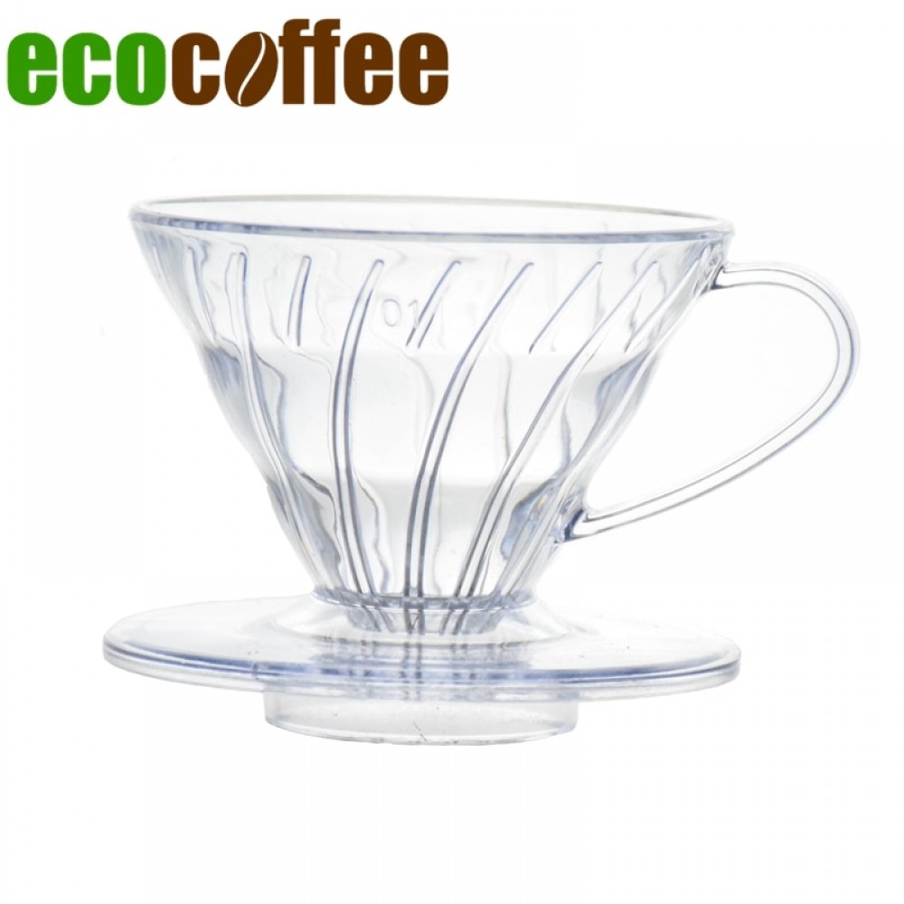 Hot Sell Coffee Dripper V60 Heat-resistant resin 2/4cups for barista Coffee Brewing Cup