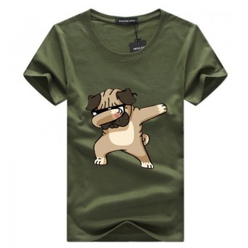 SWENEARO Mens T-shirts Fashion Animal Dog Print Hipster Funny t shirt Men Summer Casual street Hip-hop Tee shirt Male Tops 5XL