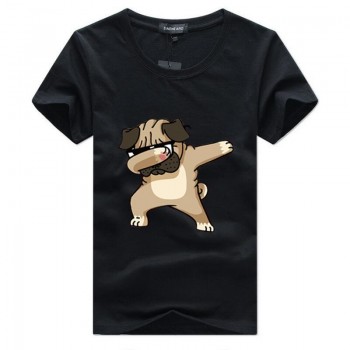 SWENEARO Mens T-shirts Fashion Animal Dog Print Hipster Funny t shirt Men Summer Casual street Hip-hop Tee shirt Male Tops 5XL
