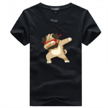 SWENEARO Mens T-shirts Fashion Animal Dog Print Hipster Funny t shirt Men Summer Casual street Hip-hop Tee shirt Male Tops 5XL