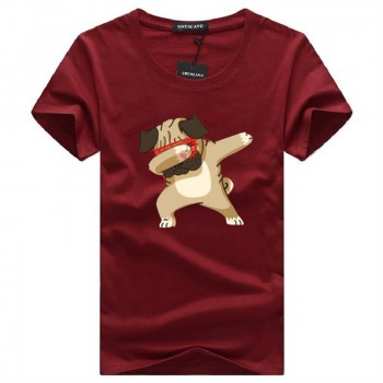 SWENEARO Mens T-shirts Fashion Animal Dog Print Hipster Funny t shirt Men Summer Casual street Hip-hop Tee shirt Male Tops 5XL