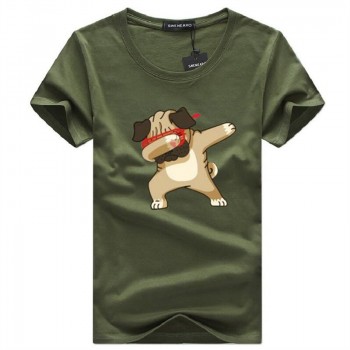 SWENEARO Mens T-shirts Fashion Animal Dog Print Hipster Funny t shirt Men Summer Casual street Hip-hop Tee shirt Male Tops 5XL