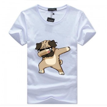 SWENEARO Mens T-shirts Fashion Animal Dog Print Hipster Funny t shirt Men Summer Casual street Hip-hop Tee shirt Male Tops 5XL
