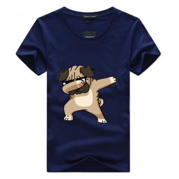 SWENEARO Mens T-shirts Fashion Animal Dog Print Hipster Funny t shirt Men Summer Casual street Hip-hop Tee shirt Male Tops 5XL