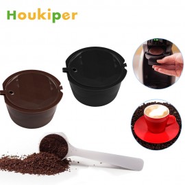 Houkiper Eco Rechargeable Dolce Gusto Capsule of coffee dolce taste capsules  reusable Filter Baskets Soft Capsules Sweet Taste