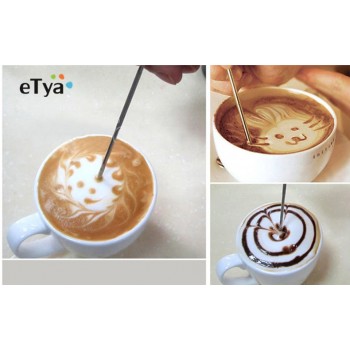 1pcs Barista  Cappuccino Espresso Coffee Decorating Latte Art Pen Tamper Needle Creative High Quality  Fancy Coffee stick tools