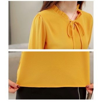 plus size women tops floral embroidery chiffon blouse shirt fashion womens tops and blouses 2019 long sleeve women shirt 1645 50