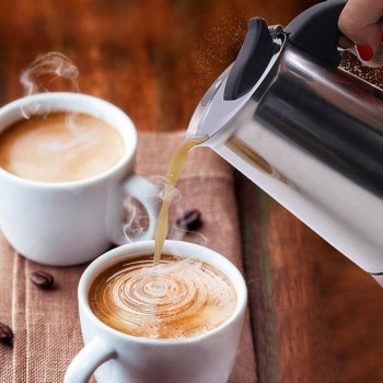 Mocha Coffee Pot Moka Stainless Steel Filter Italian Espresso Coffee Maker Percolator Tool 100/200/300/450ML Percolator Cafetier