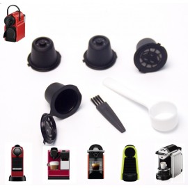 4x refillable reusable capsules pods for coffee machines 3 Colors